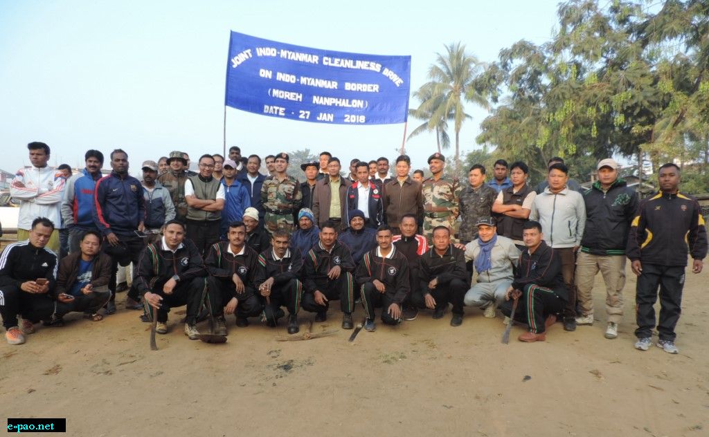Joint Indo Myanmar Cleanliness Drive on Indo-Myanmar Border