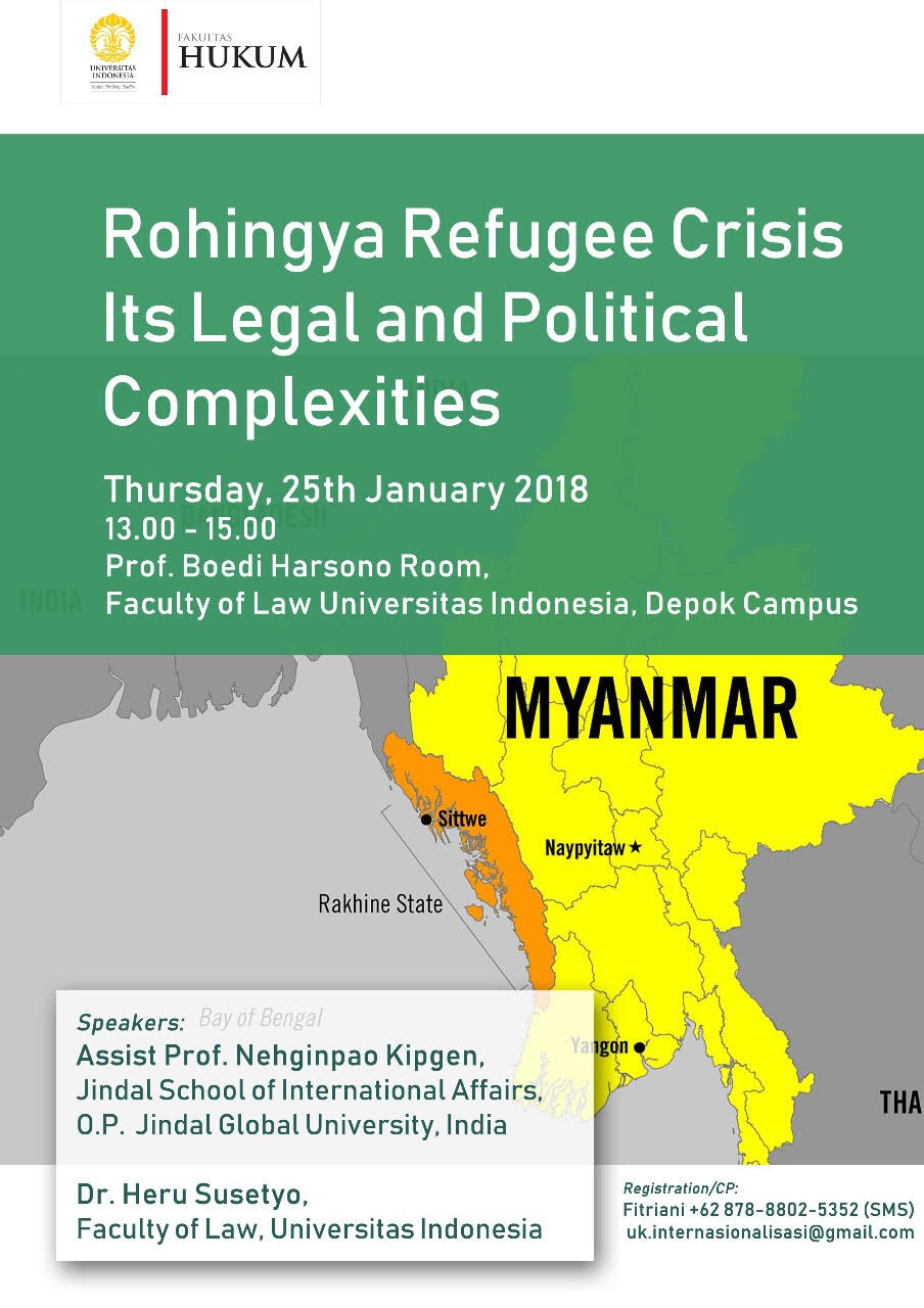 Rohingya Refugee Crisis : Lecture at Indonesia  