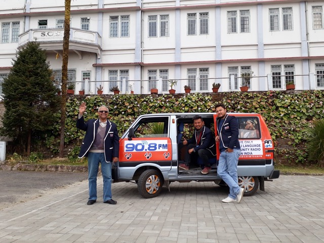 Radio Salesian RJs getting ready for Indo-Nepal Friendship Tour