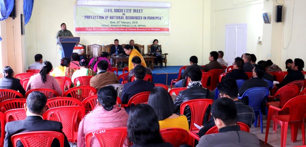 Civil Society meeting on Protection of Land and Natural Resources in Manipur on 24th February 2018  
