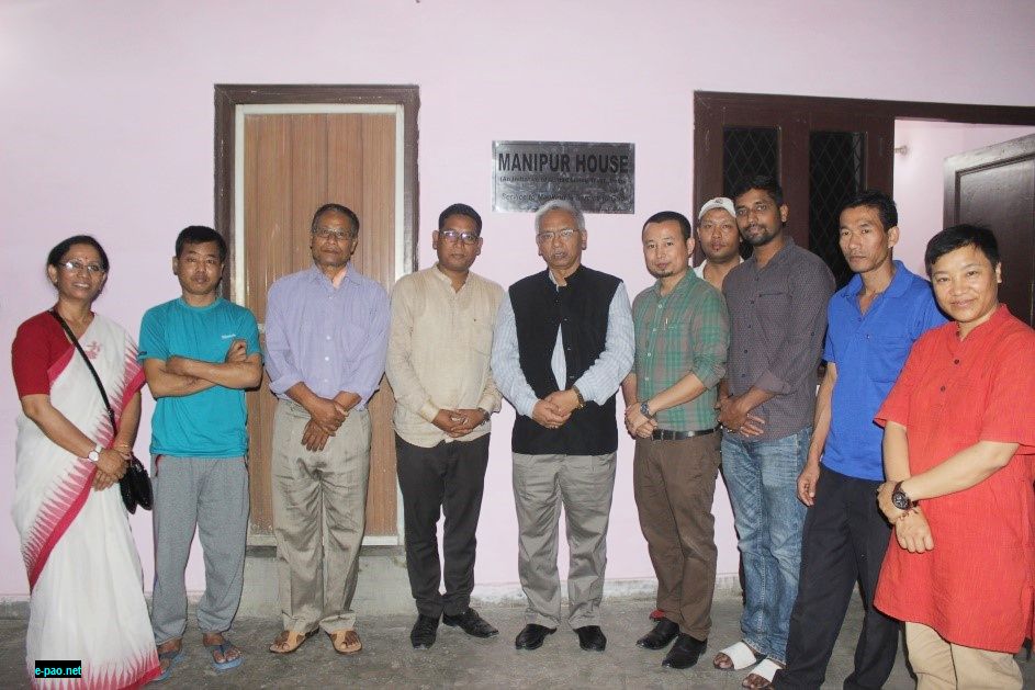 Rajya Shabha MP K. Bhabananda visited recently inaugurated Manipur House, Delhi