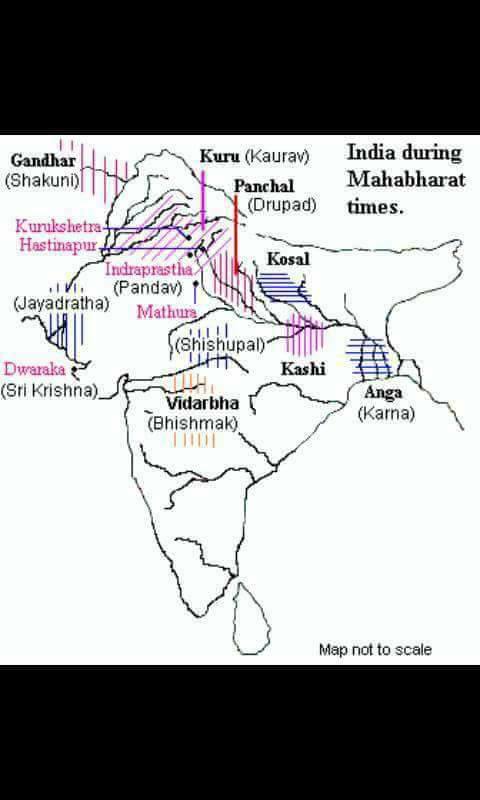 India during Mahabharat, Rukmini from Vidharba in Maharashtra, No Kangleipak