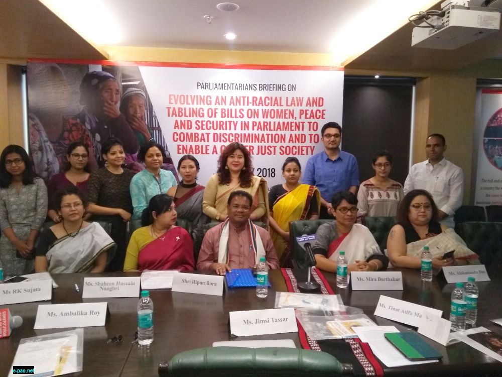 briefing with parliamentarians on Anti-Racial law at Constitution Club of India, New Delhi on 30th May, 2018