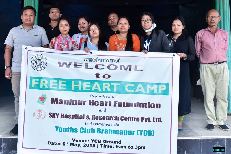 Free Heart OPD Camp at Youths' Club Brahmapur on 6th May, 2018 