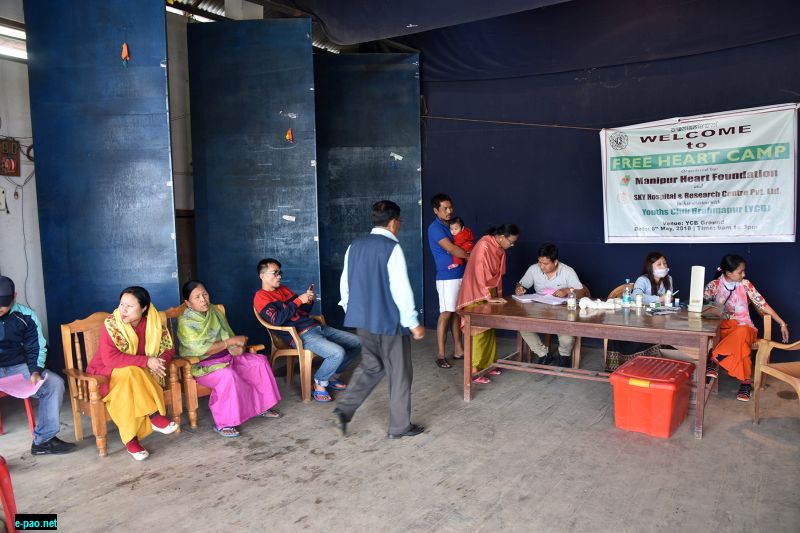 Free Heart OPD Camp at Youths' Club Brahmapur on 6th May, 2018 