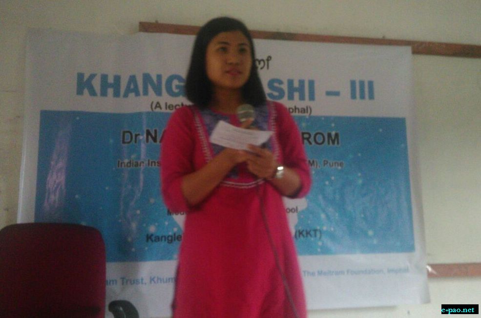 Sonia Meitram  at Khangminashi - III by Kanglei Khongyang Thijinyon at Takyel on 25 May 2018