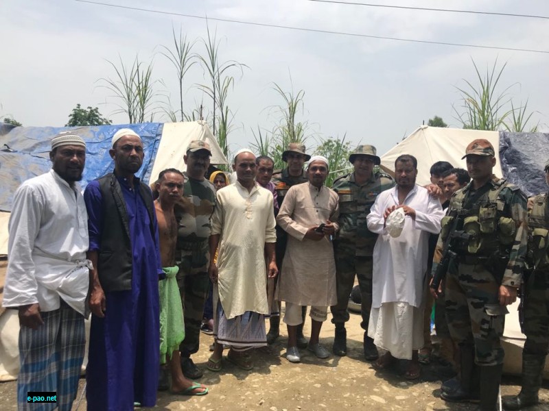 Eid and sun bring cheer in flood hit areas on 17 June 2018 