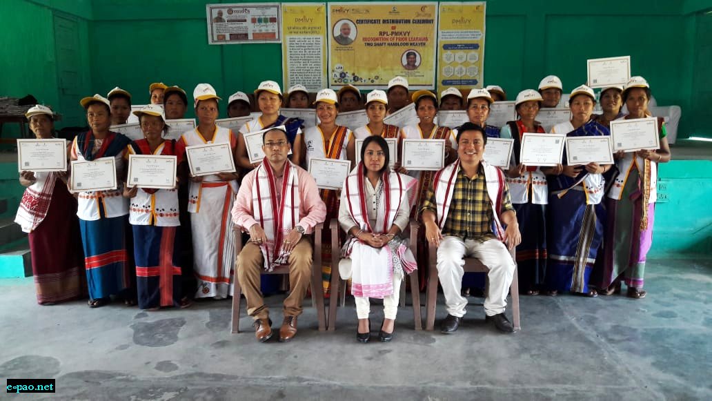 Certificate Distribution of RPL-PMKVY trainees for Changlang, Arunachal Pradesh