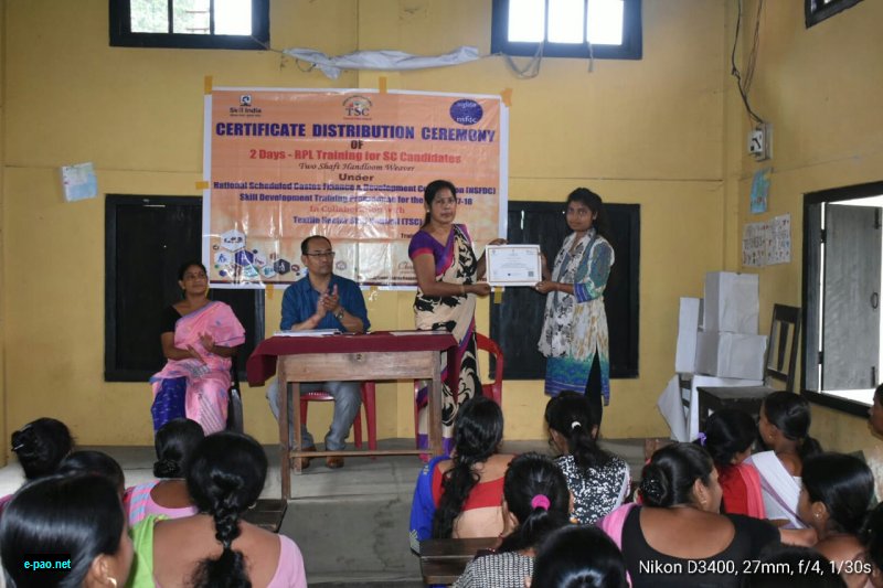 100 Scheduled Castes trainees - Certificate Ceremony of RPL at Kamrup, Assam   on 2nd July, 2018 
