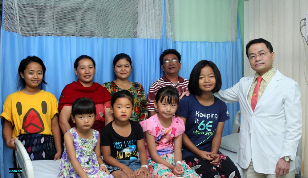 Happy guardians and Children after device closure with Dr L.Shyamkishore, Chief Cardiologist of SKY Hospital 