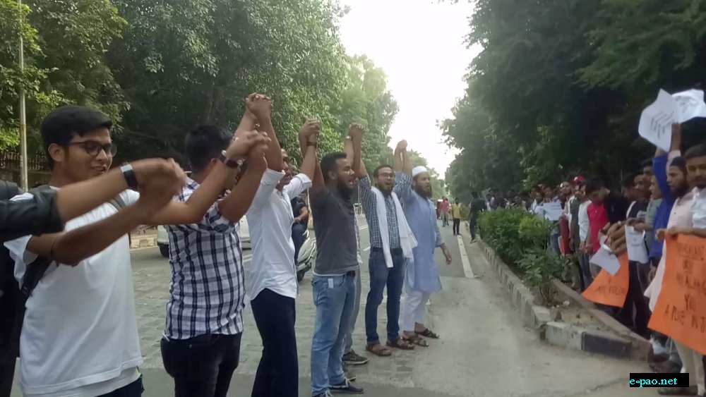Protest against mob lynching and stereotyping against pangals at  Delhi University on 17th september 2018