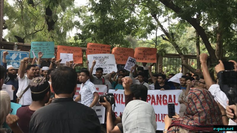 Protest against mob lynching and stereotyping against pangals at  Delhi University on 17th september 2018