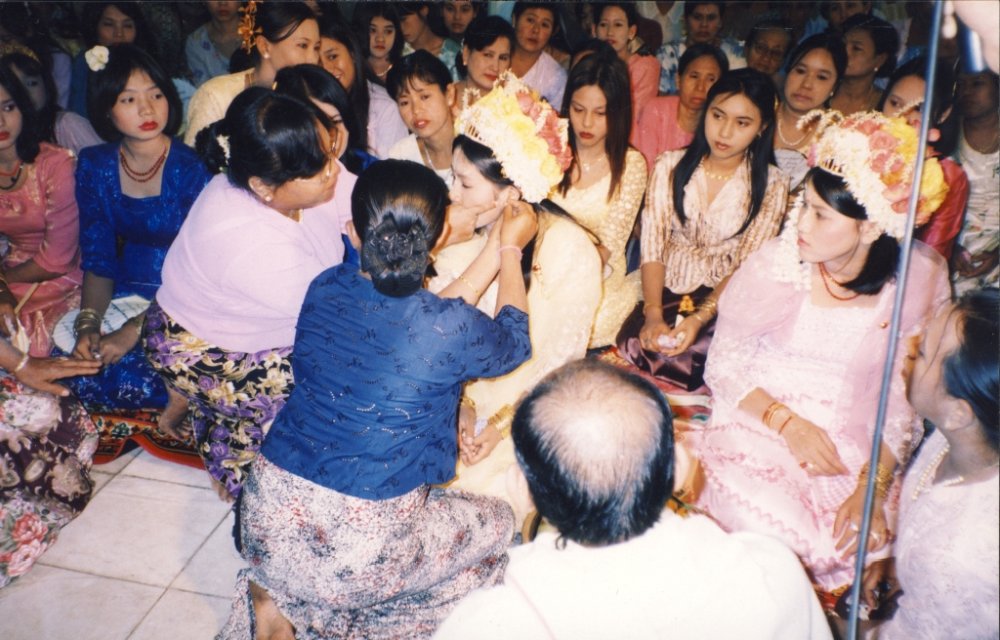 Myanmarese Manipuri bride in marriage costume