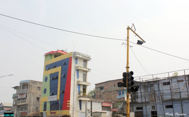  Chingamathak : Traffic Lights at Imphal in October 2018 