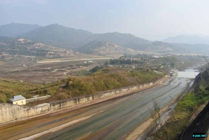  View of Tumukhong Village from the Spillway of Thoubal Multipurpose Project  