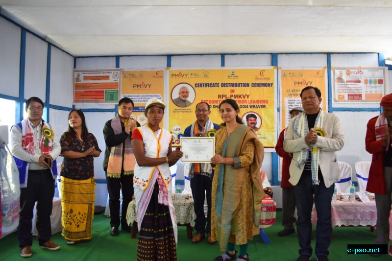  Certificate distribution for RPL trainees of Namsai, Arunachal Pradesh  