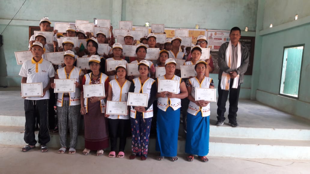  Certificate distribution for RPL trainees of Damparengui, Mizoram   
