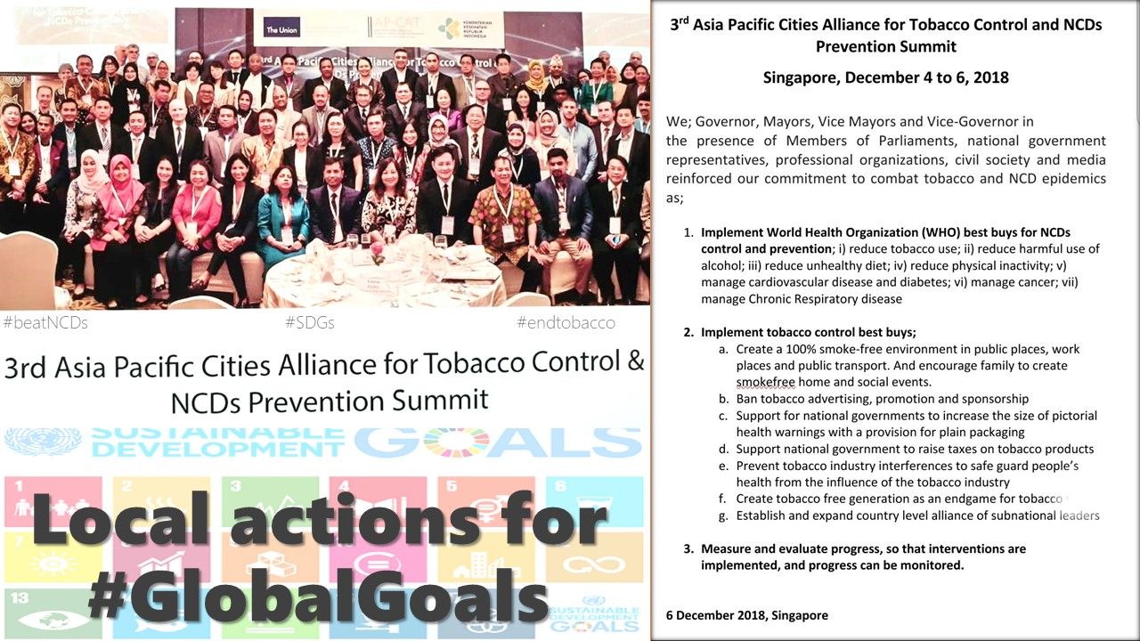  3rd Summit of Asia Pacific Cities Alliance for Tobacco Control and NCDs prevention (AP-CAT) 
