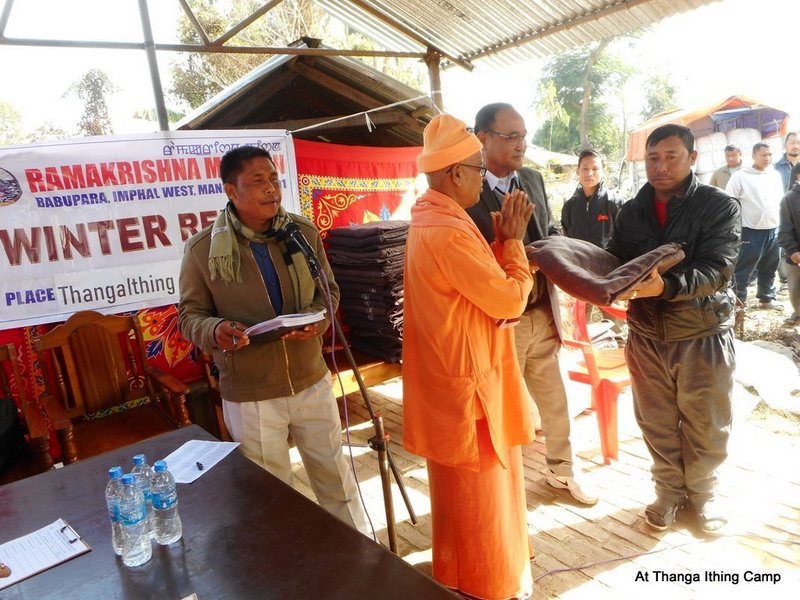  Winter relief (blanket distribution) at Thanga   