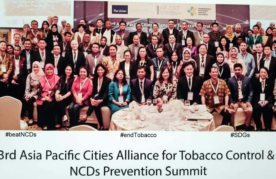  3rd Summit of Asia Pacific Cities Alliance for Tobacco Control and Prevention of NCDs (AP-CAT) in Singapore 