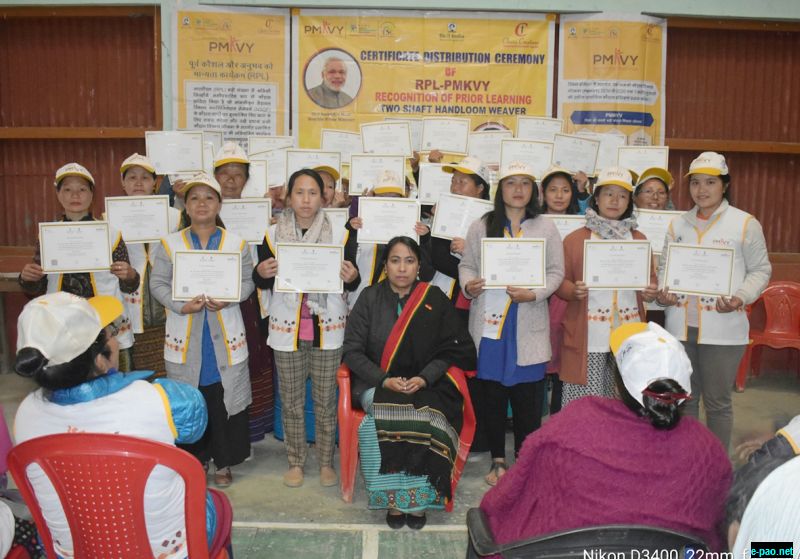 Certificate distribution for RPL trainees of Ziro, Arunachal Pradesh  