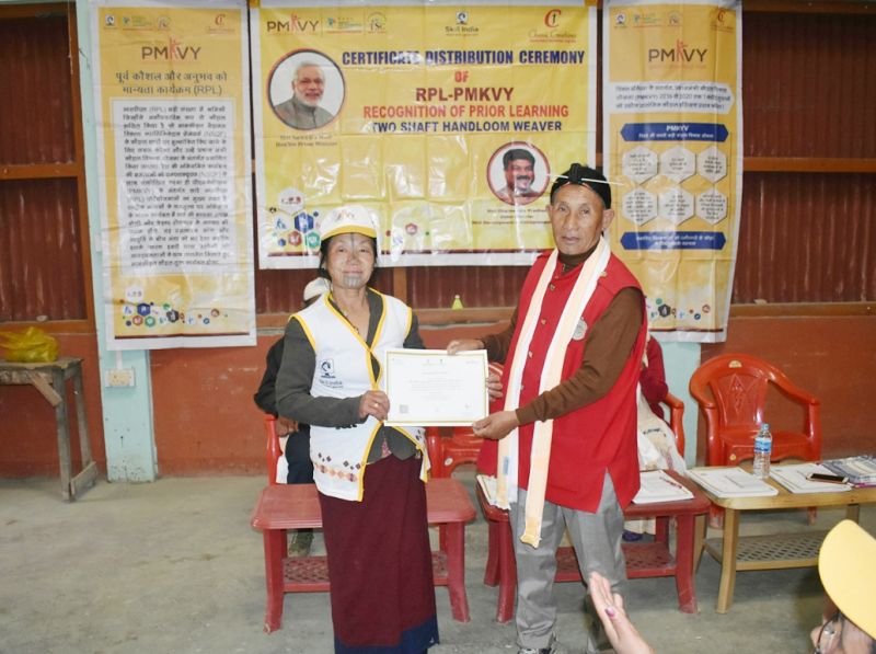  Certificate distribution for RPL trainees of Ziro, Arunachal Pradesh  
