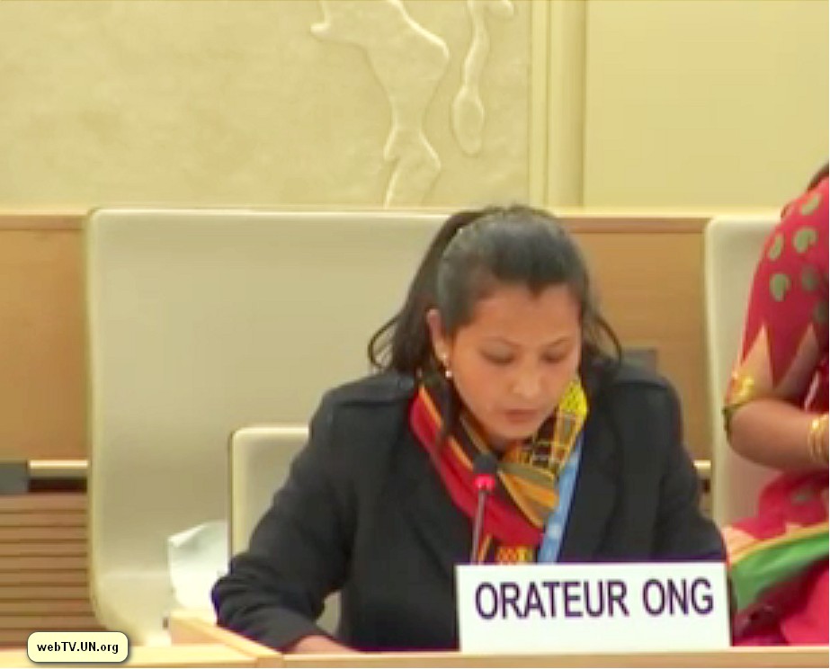 Renu Takhellambam, president EEVFAM address at 40th Session of United Nations Human Rights Council at Geneva :: 18th March 2019