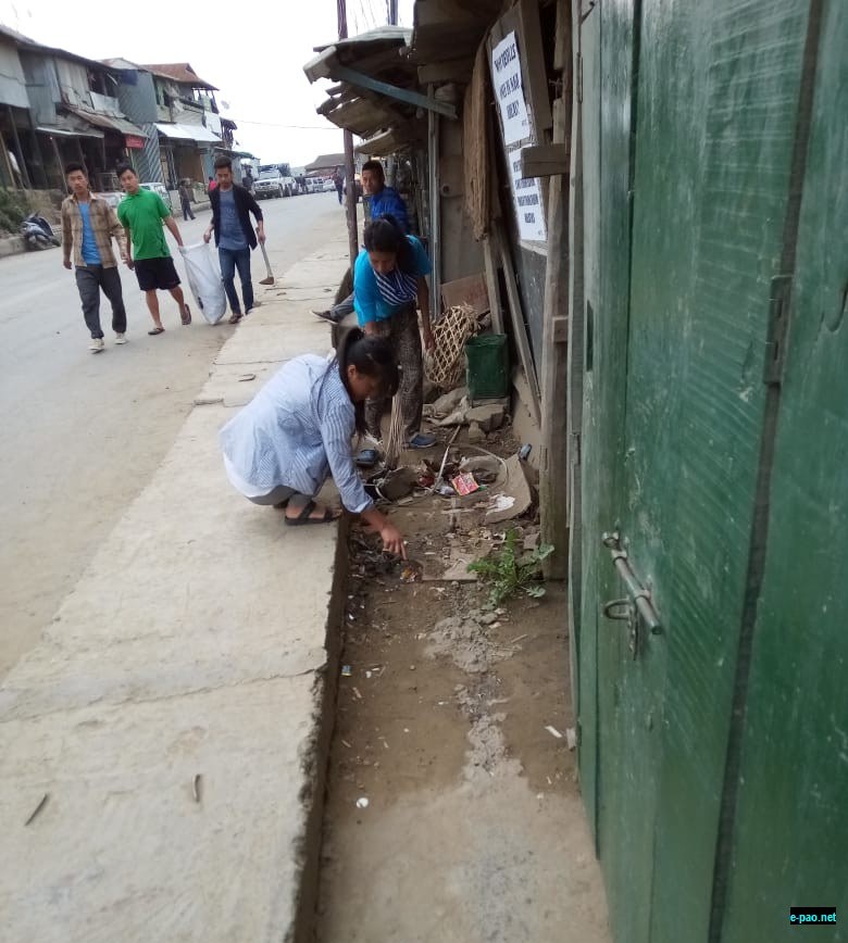  Eco-Guardians of Senapati commemorates World Earth Day by cleaning up Maram Bazar  on 22 April 2019  