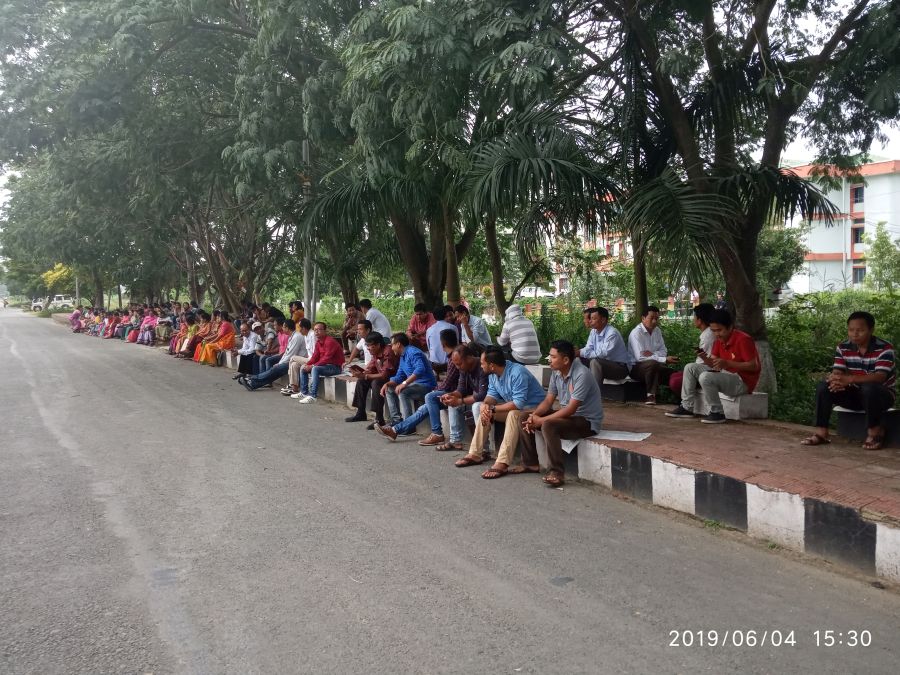  Students at Manipur University on June 4 2019 