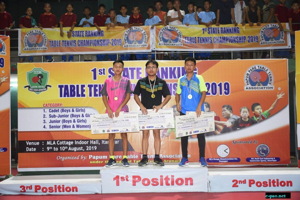   Artic Singh Haobam won 1st Arunachal Pradesh ranking championships 2019 