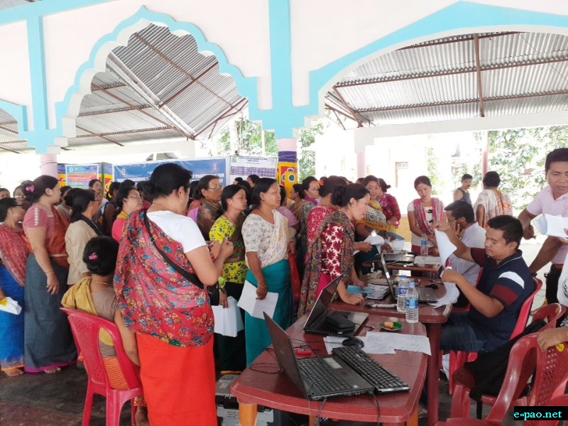  Beneficiary Enrolment Program for PMJAY and CMHT scheme at Thongju on 29th of August 2019 