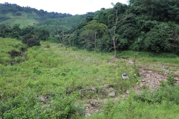  affected agriculture land at bhalok  ;  ADB kangchup to tamenglong road in August 2019   