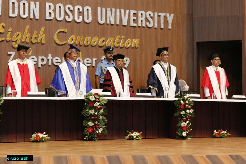  8th Convocation of Assam Don Bosco University held on 7th September 2019 