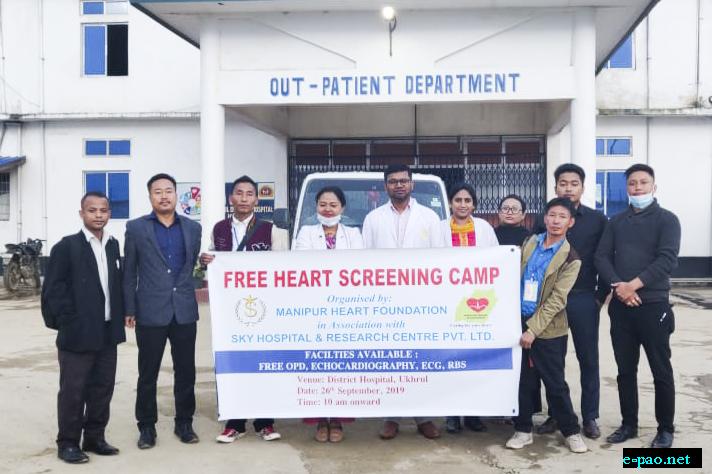  Free Heart Camp at  District Hospital, Ukhrul on 26th September 2019 