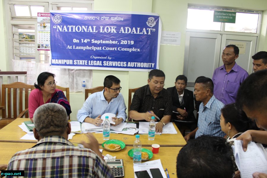  National Lok Adalat at Lamphel Court Complex on 14th September, 2019