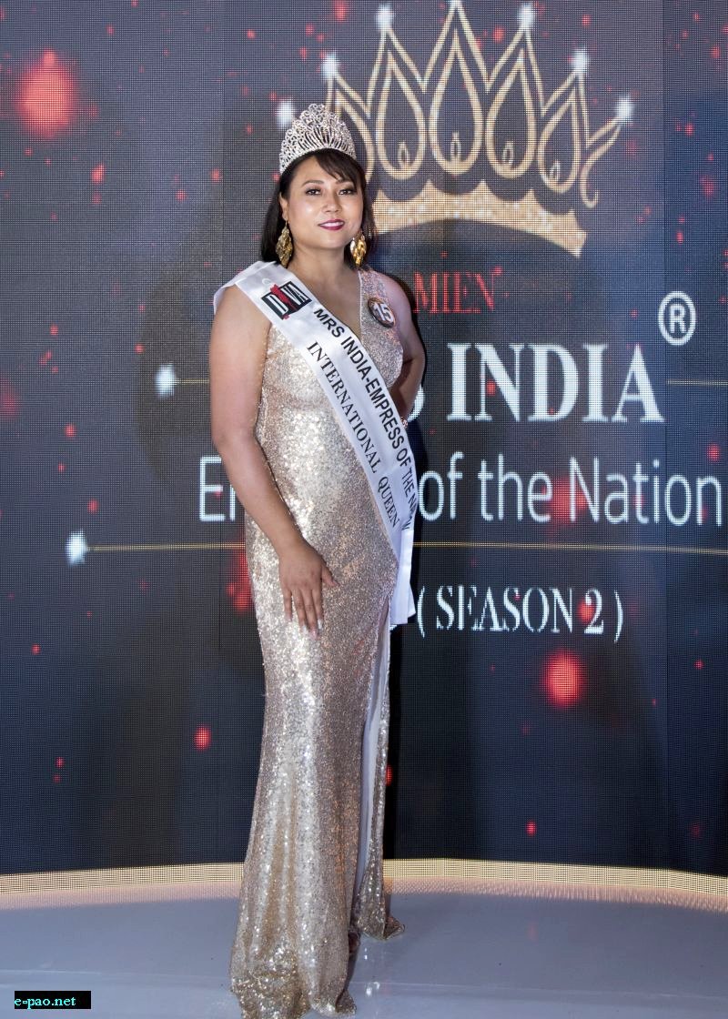  Reena Bhavsar (Pebam ningon) wins at Mrs India-Empress of the Nation 2019 