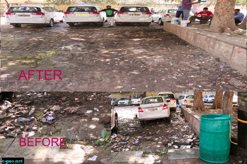 Cleanliness drive at the Vasant Arcade, Vasant Kunj, South Delhi on 8th October 2019 
