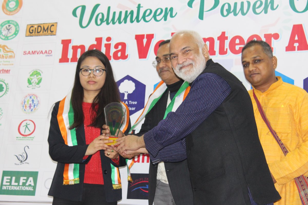 Monika Ingudam from Manipur appointed as National Ambassador for India Volunteers at New Delhi  :: 13 January 2020