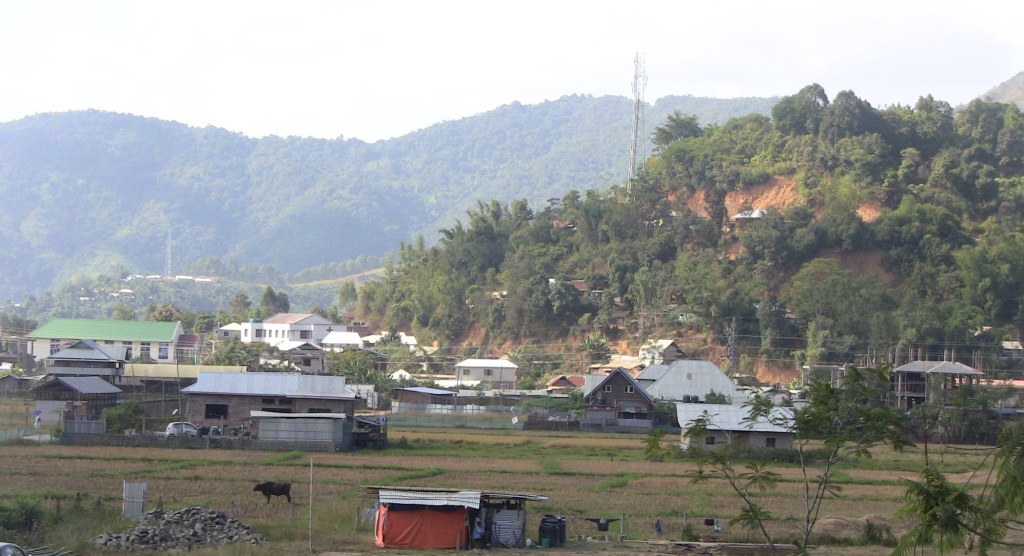 Langol Hills and settlement affected by ADB ring road Imphal 