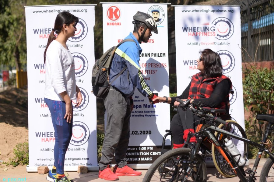   Rohan Philem : Cycle ride at Delhi on on February 17, 2020  
