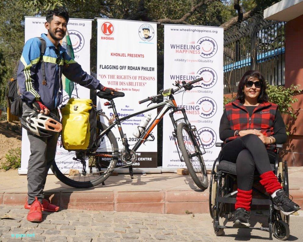   Rohan Philem : Cycle ride at Delhi on on February 17, 2020  