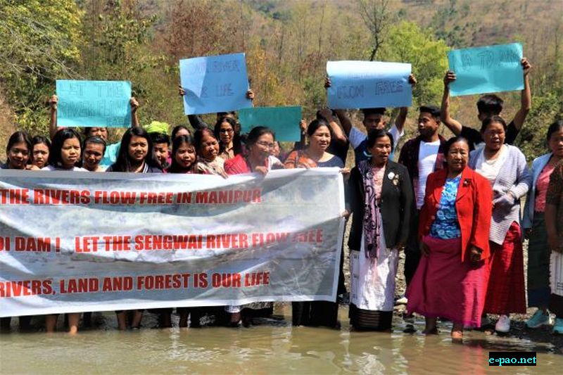  Let the Rivers flow free - NO to dams in Manipur - at International Rivers Day at Kangoi on 14 March 20 