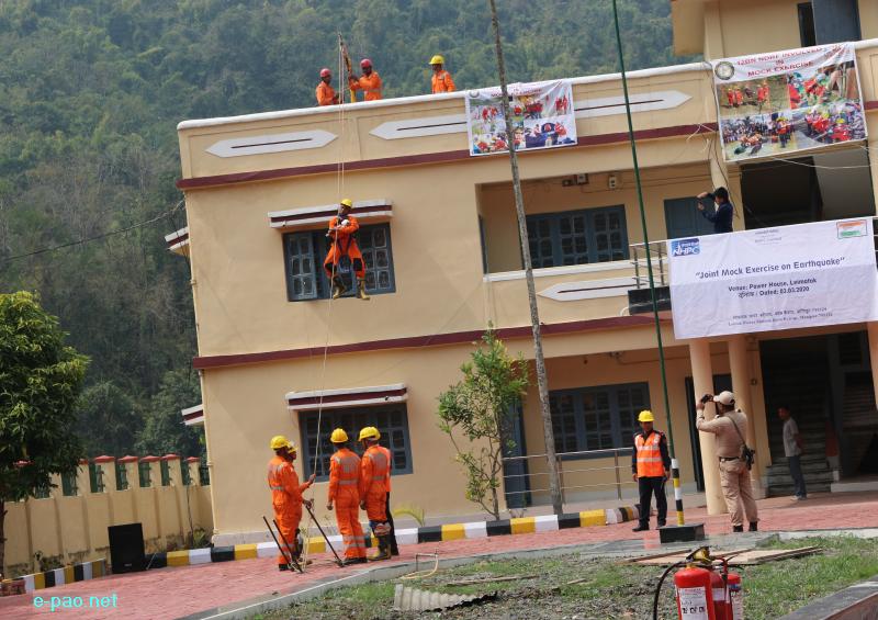  Joint Mock Exercise on Disaster Management (Earthquake) at Leimatak on 3rd March 2020