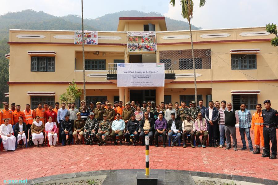  Joint Mock Exercise on Disaster Management (Earthquake) at Leimatak on 3rd March 2020
