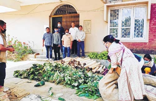  Vegetables donated by villages in Tamenglong 