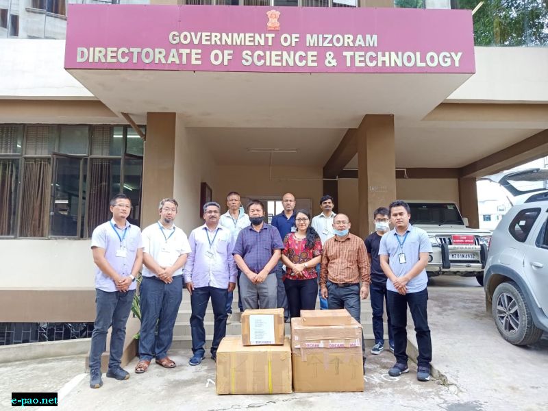  COVID-19 testing equipment from Imphal to Aizawl 