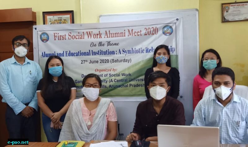  Online Social Work Alumni Meet 2020 at Rajiv Gandhi University, Arunachal Pradesh 