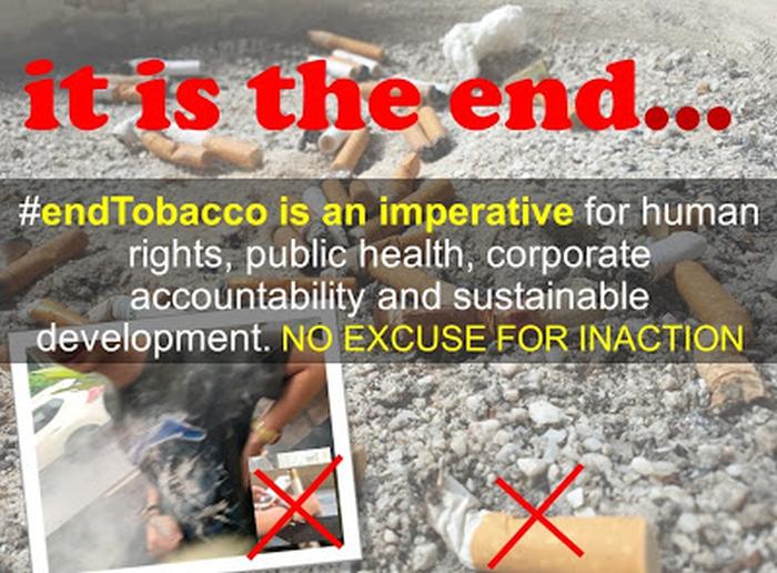  No excuse for inaction: #EndTobacco to prevent epidemics of diseases and deaths  
