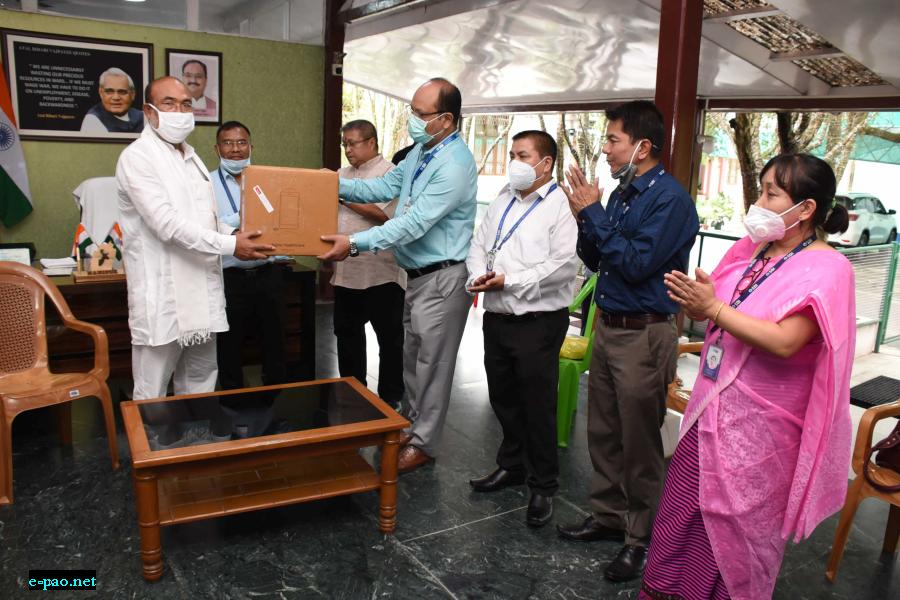  Donation of PPE to Chief Minister by SBI on 13th July 2020 