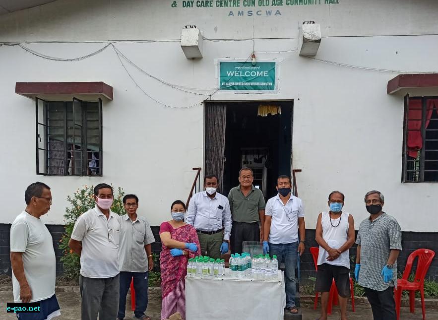  Hand sanitisers, face masks distributed to Old Age Homes in Imphal